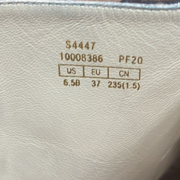 Stuart Weitzman Sondra Leopard Cheetah Suede Leather Combat Boots US 6.5 - EU 37 - Picture 8 of 9